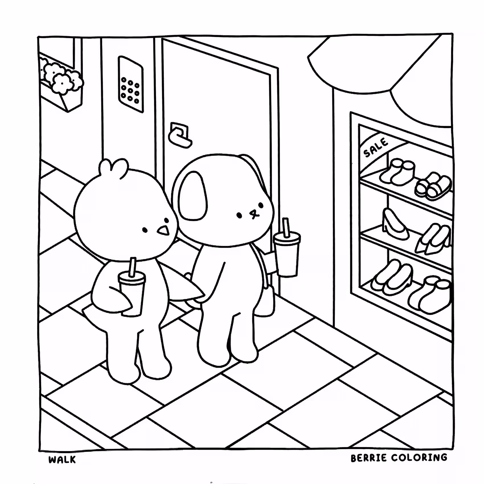 Exemplo de desenho de Berrie Coloring para colorir