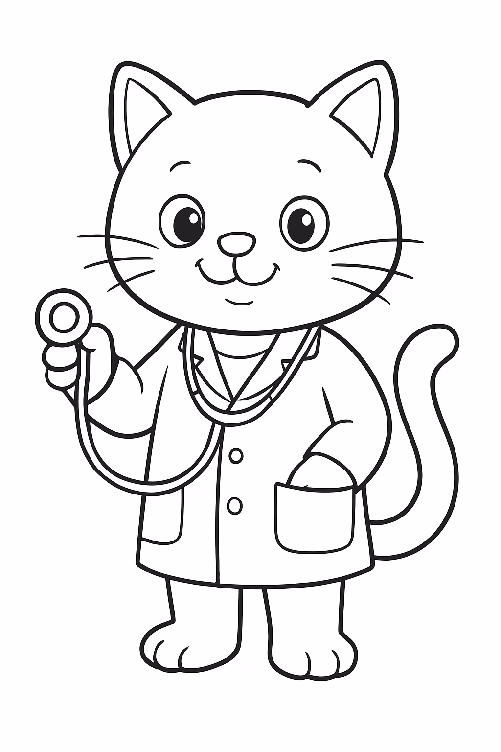 Exemplo de desenho de Médicos para colorir