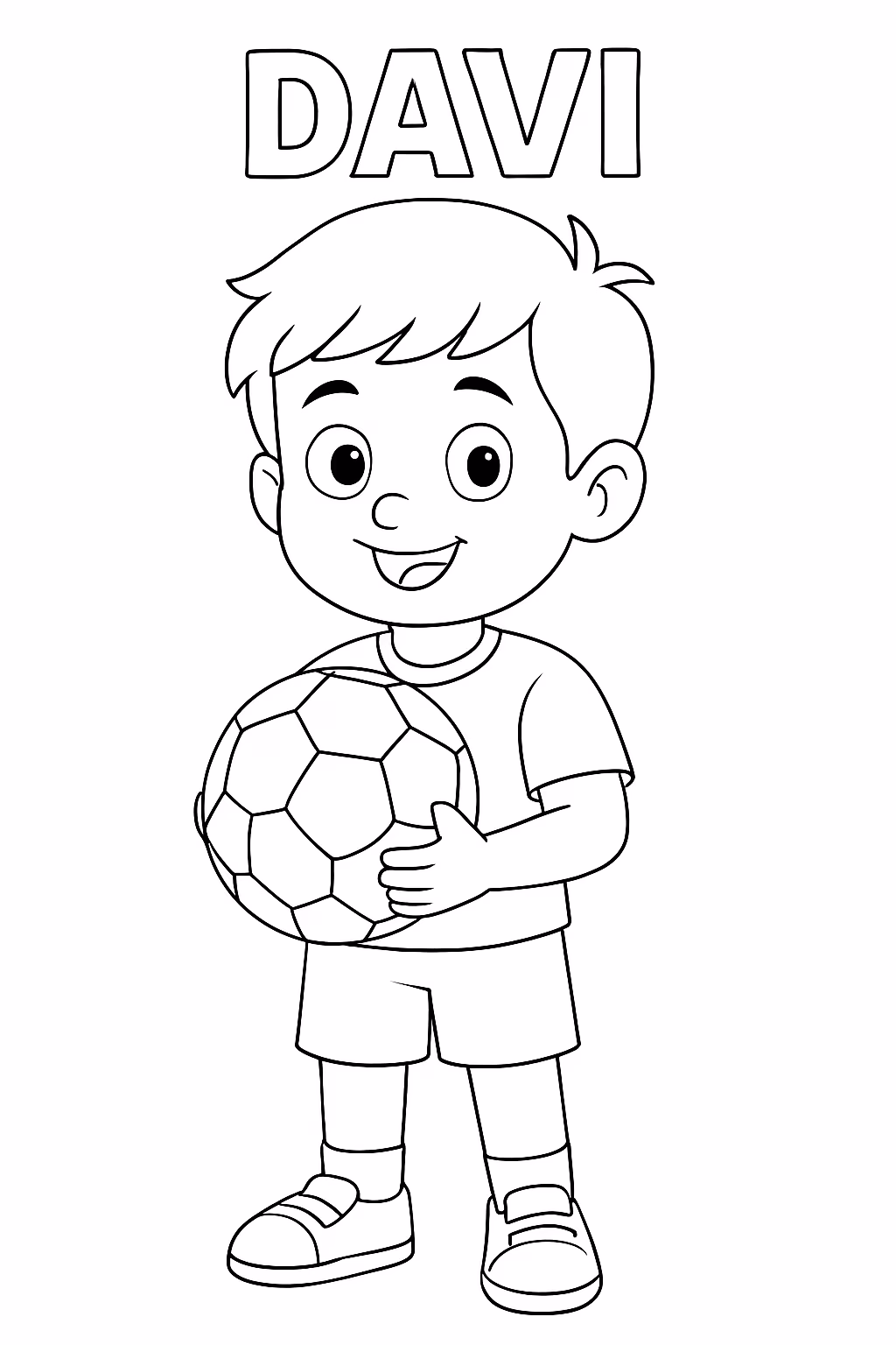 Exemplo de desenho de Nomes para colorir