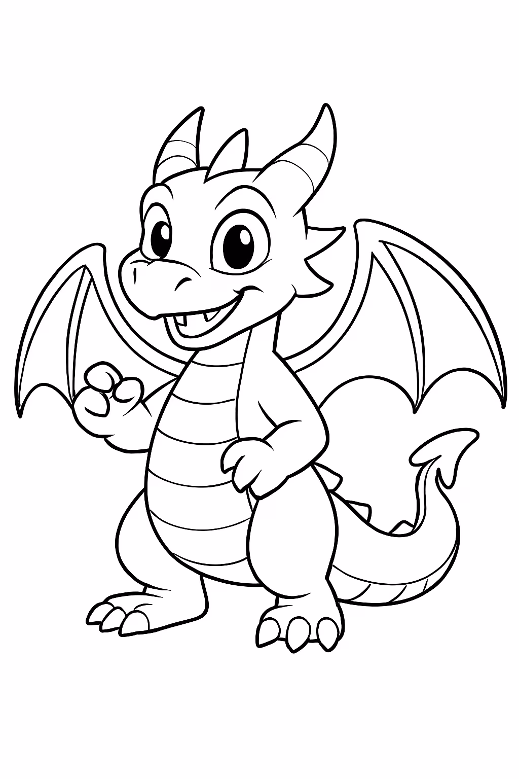 Exemplo de desenho de Como Treinar o Seu Dragão para colorir