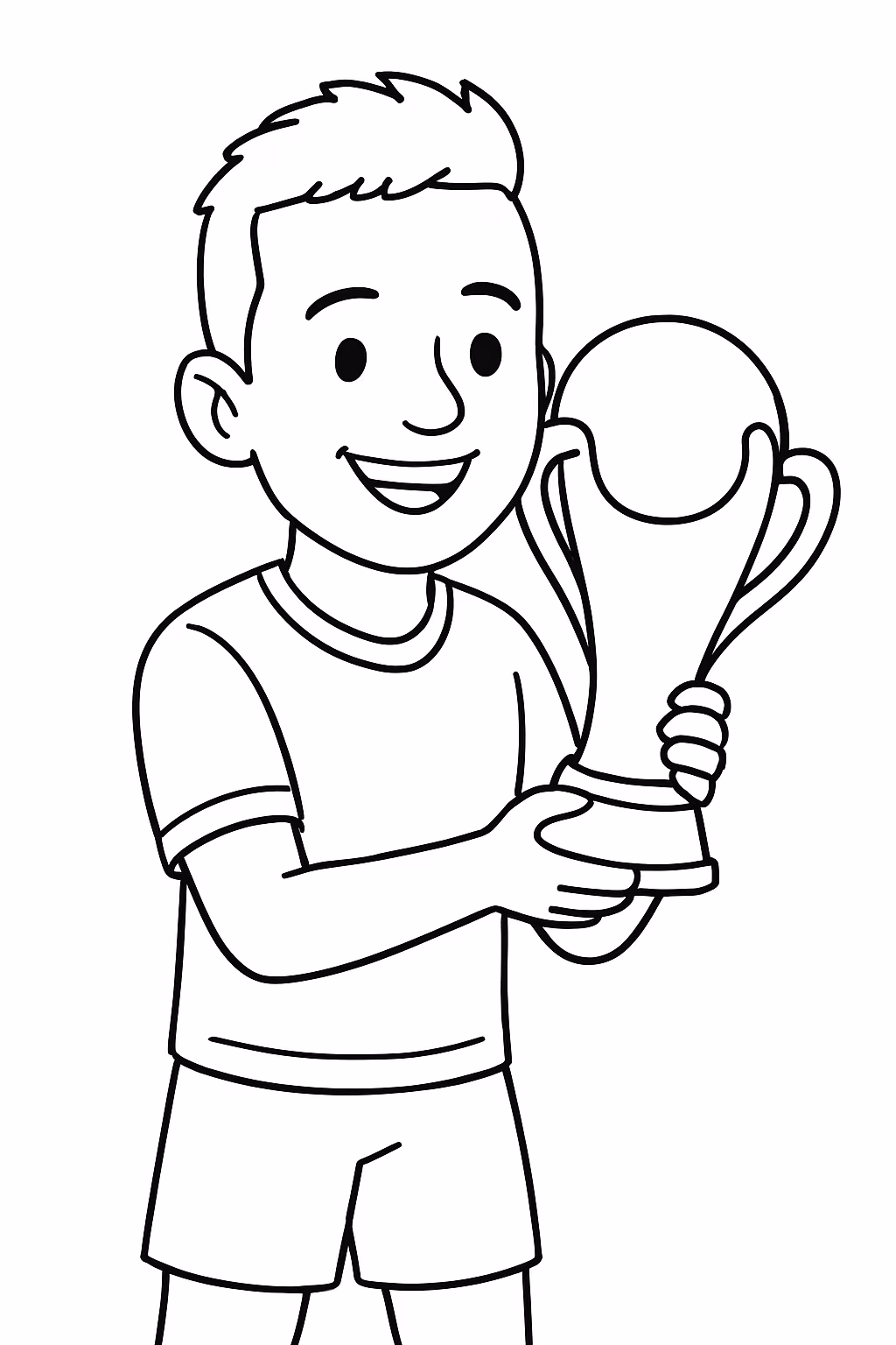 Exemplo de desenho de Neymar para colorir