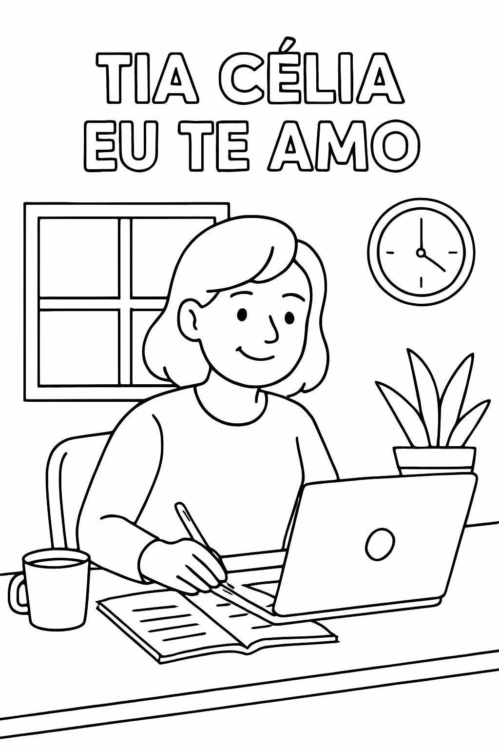 Exemplo de desenho de Casas para colorir